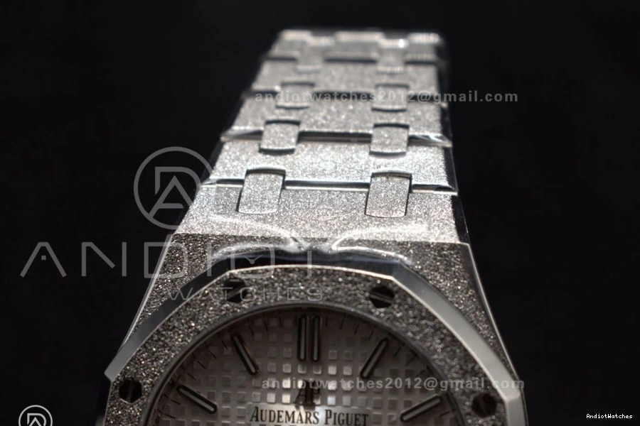 1:1 Dial 15454 Royal Clone Best SS 1033 On APSF White Super Oak Frosted 37mm Edition Bracelet SA3120 Textured Affordable SS 0714